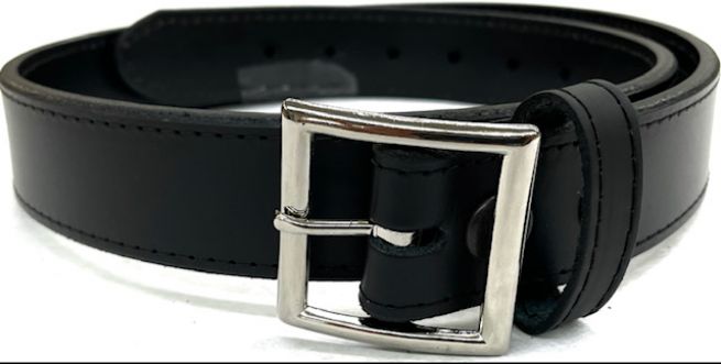 MARICOPA COUNTY SHERIFF DEPUTY'S GARRISON BELT 1.25"T - CHROME, BRASS or BLACK BUCKLE IN BASKETWEAVE.